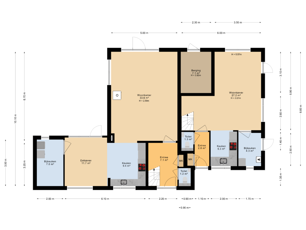 Bekijk plattegrond van Begane grond van Blitsaerderleane 16