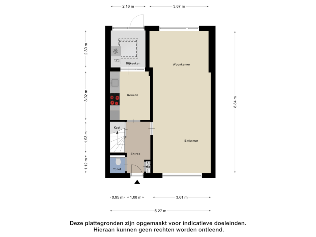 Bekijk plattegrond van Begane Grond van Schoolstraat 8