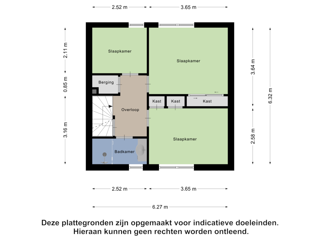 Bekijk plattegrond van Eerste Verdieping van Schoolstraat 8