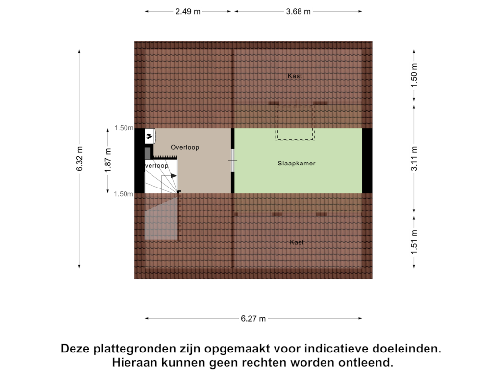 Bekijk plattegrond van Tweede Verdieping van Schoolstraat 8