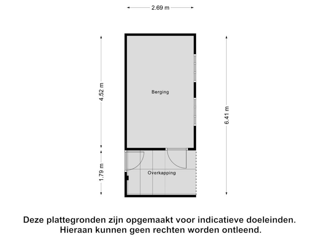 Bekijk plattegrond van Berging van Schoolstraat 8