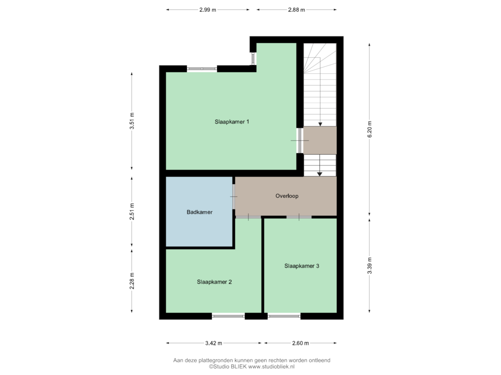 Bekijk plattegrond van Verdieping 1 van Walstraat 3