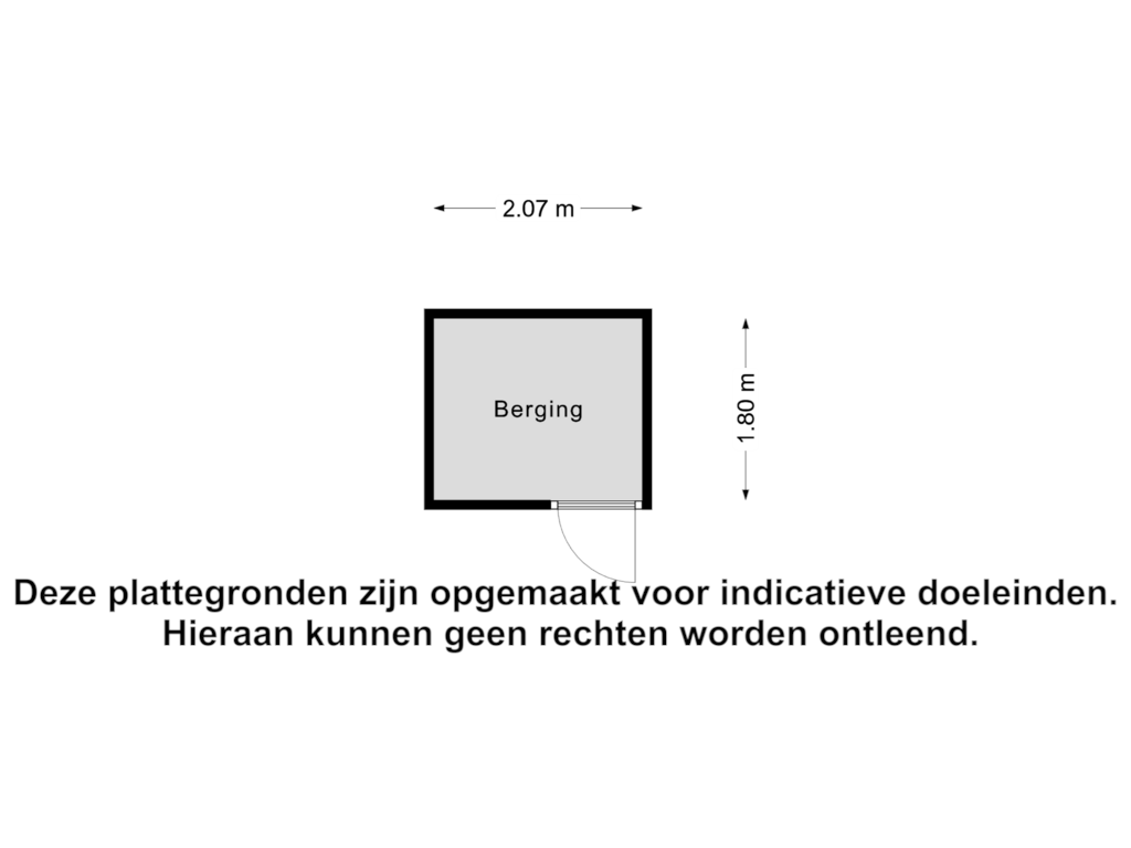 Bekijk plattegrond van Berging van Fijnjekade 21