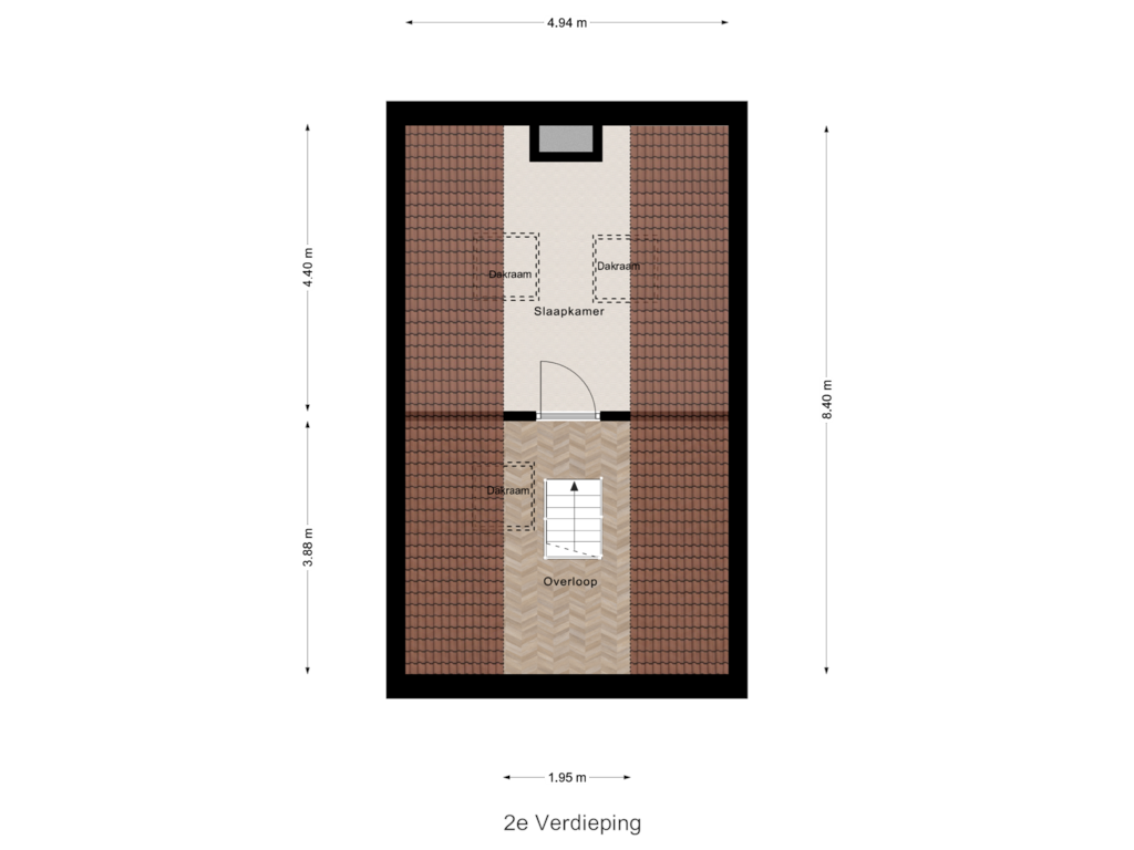 Bekijk plattegrond van 2e Verdieping van Kievit 6