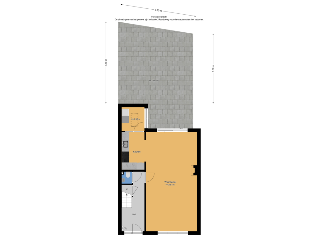 Bekijk plattegrond van Perceeloverzicht van Vermaasstraat 12