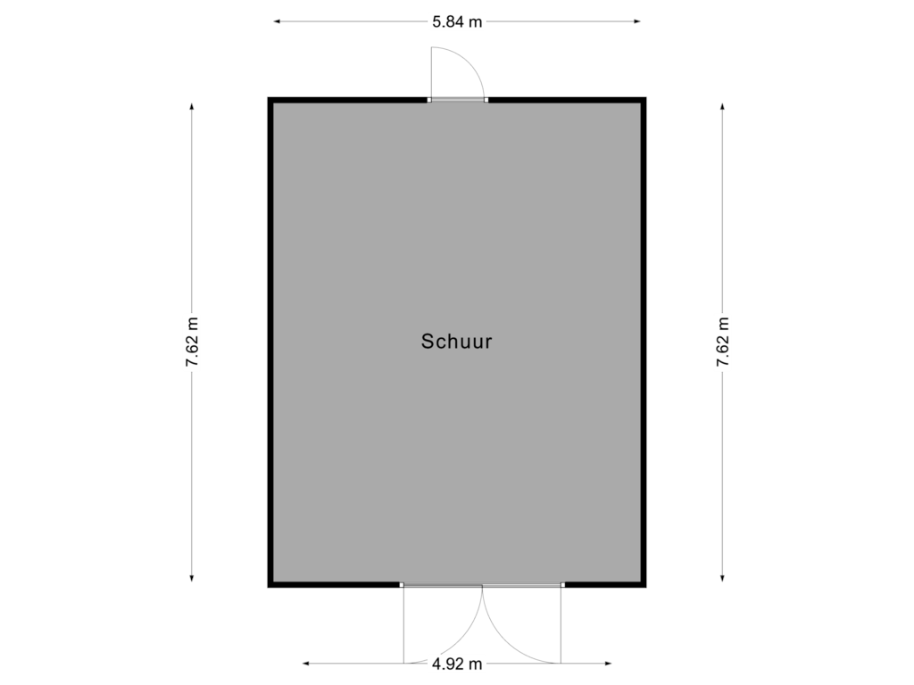 Bekijk plattegrond van Schuur 2 van Veeningen 36