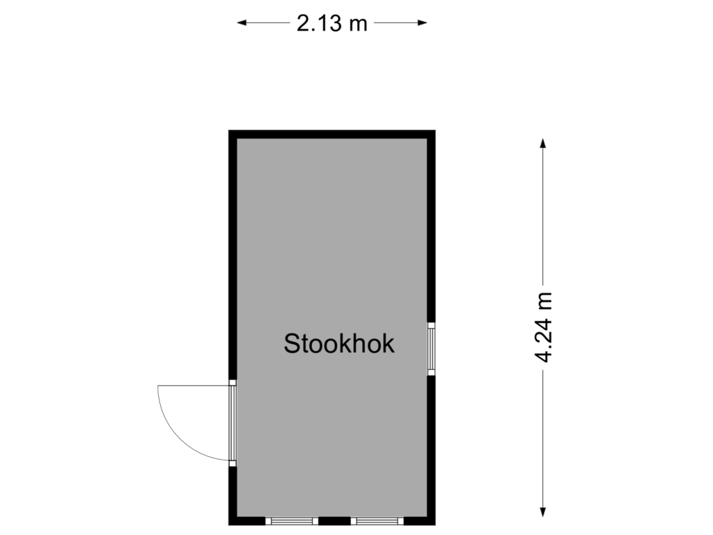 Bekijk plattegrond van Stookhok van Veeningen 36