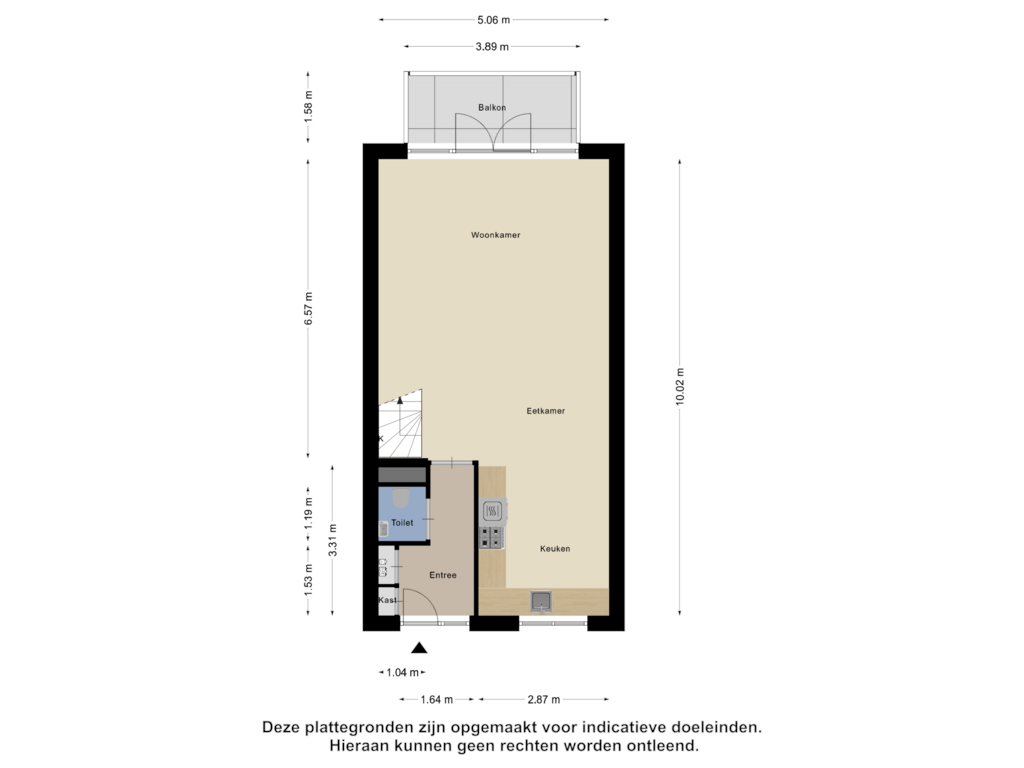 Bekijk plattegrond van Begane Grond van Akkerstraat 15