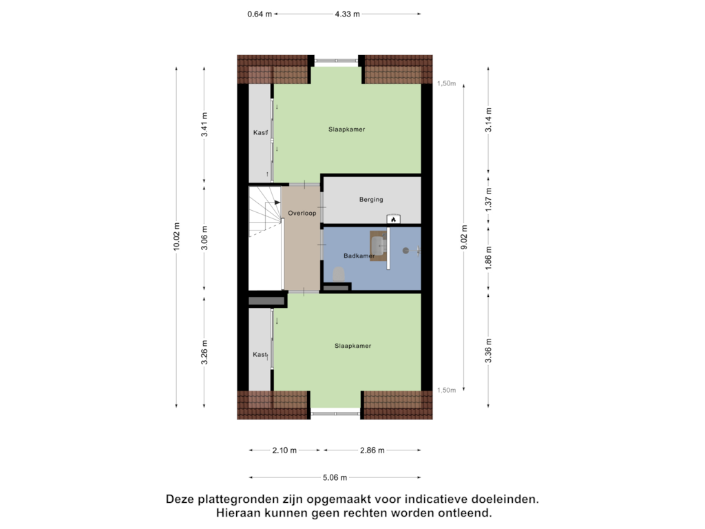 Bekijk plattegrond van Eerste Verdieping van Akkerstraat 15