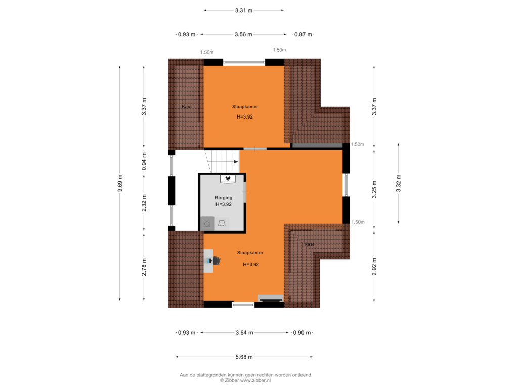 Bekijk plattegrond van Tweede Verdieping van Touwslagerlaan 30