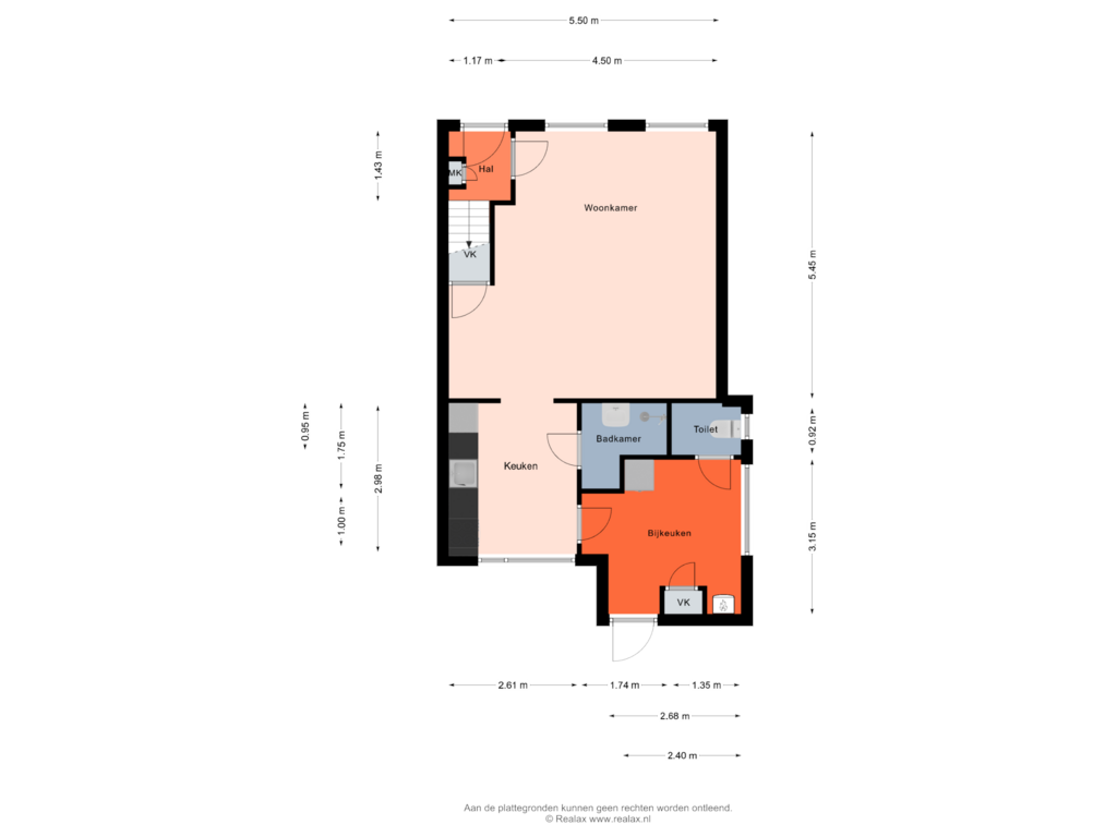 View floorplan of Begane grond of Osingastraat 23