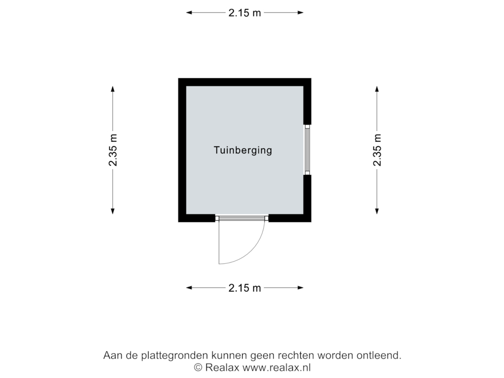 View floorplan of Tuinberging of Osingastraat 23