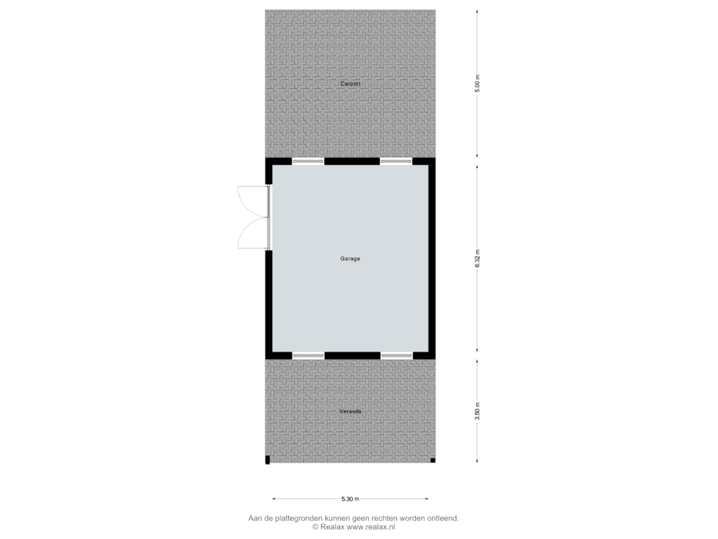 Bekijk plattegrond van Garage van Bruglaan 21