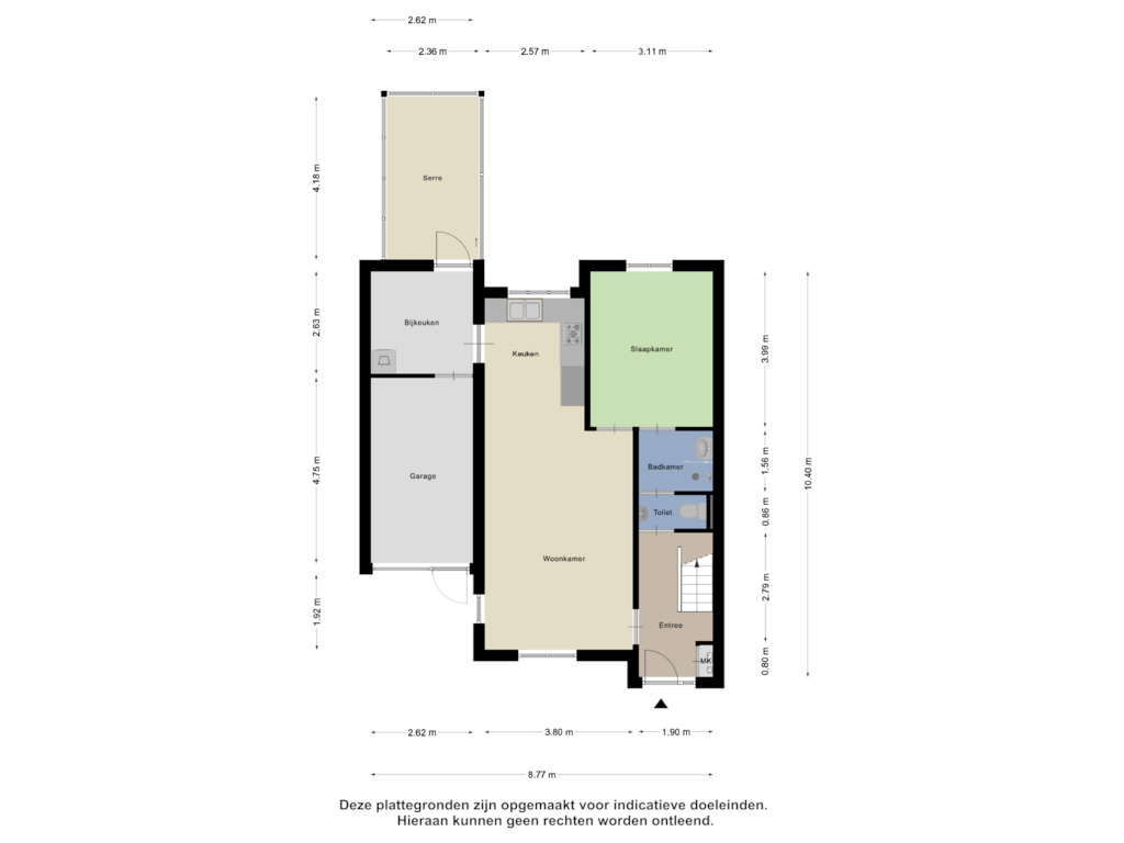 View floorplan of Begane Grond of Kleine Kept 20