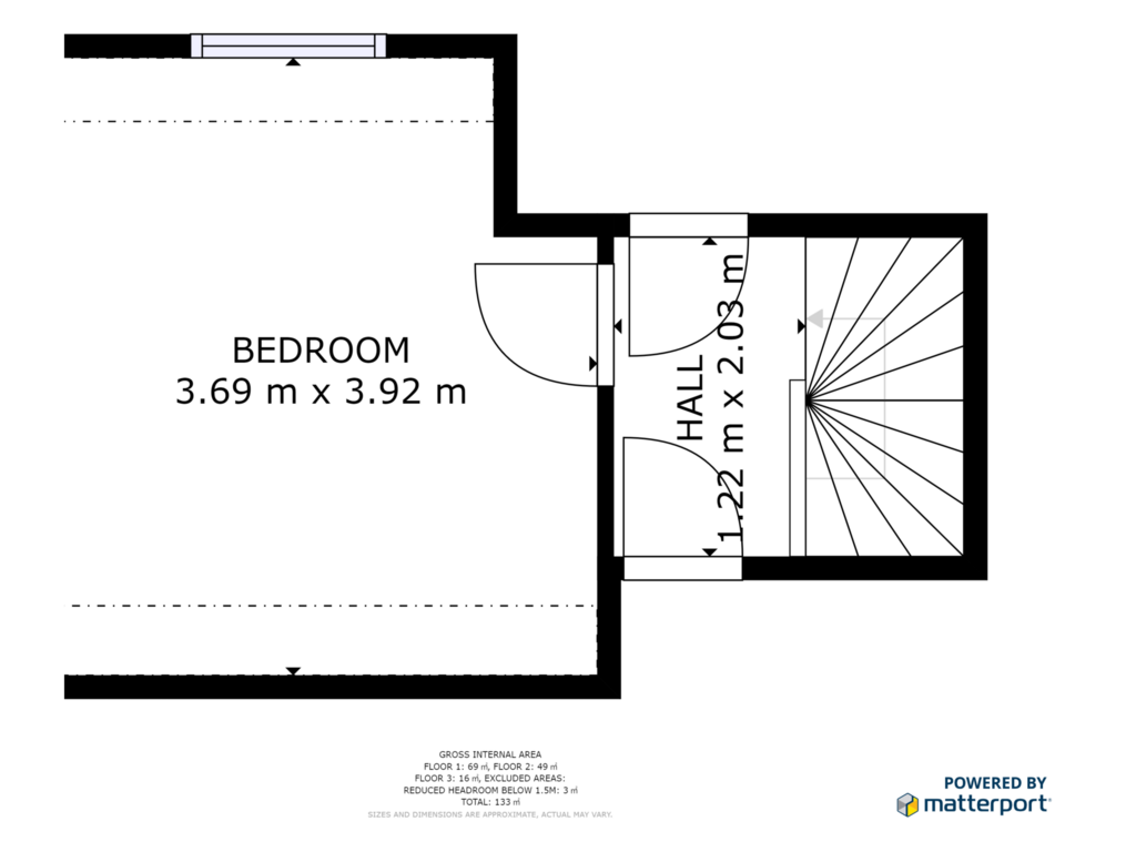 Bekijk plattegrond van 2e Verdieping van de Butstraat 33