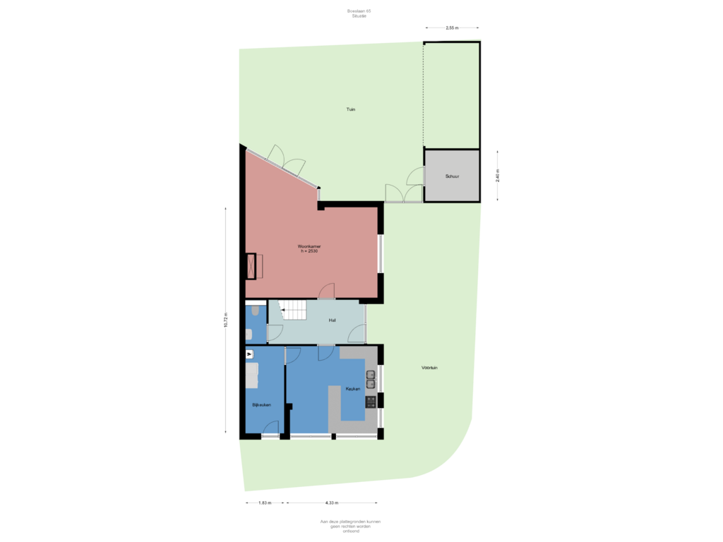 Bekijk plattegrond van Situatie van Boeslaan 65