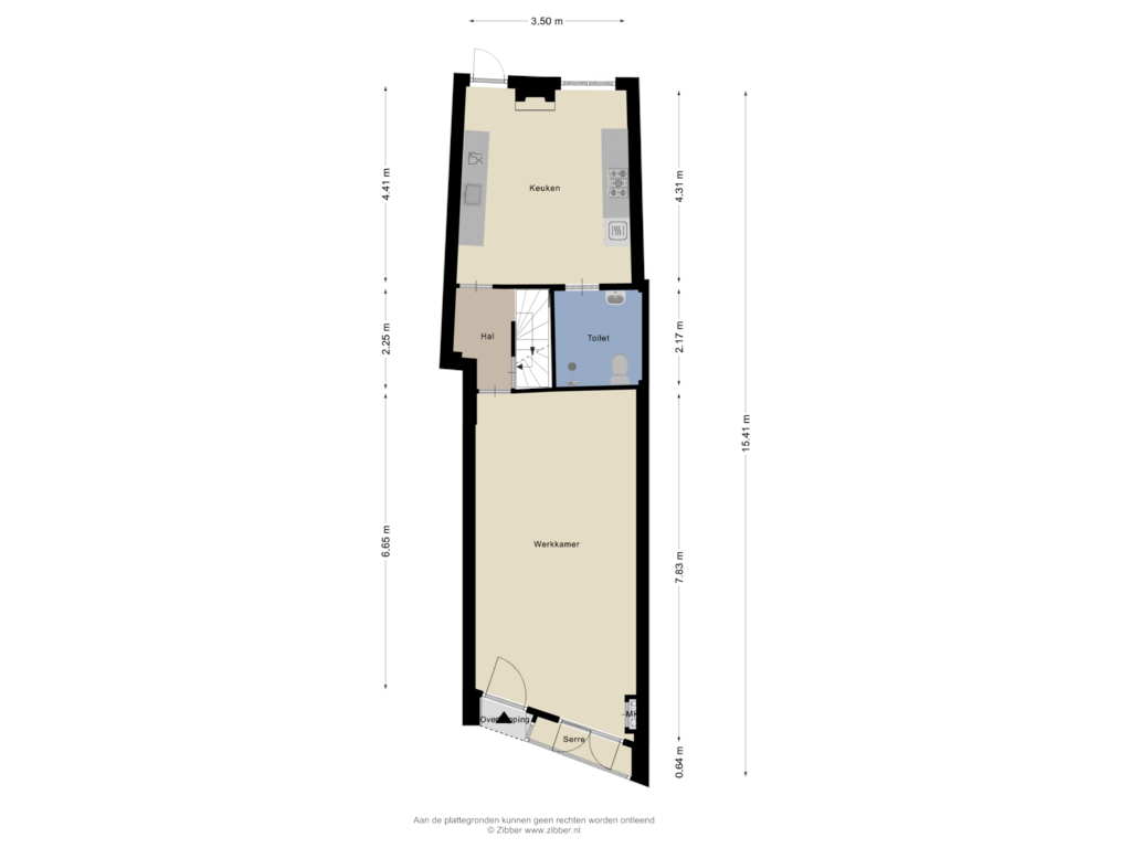 Bekijk plattegrond van Begane Grond van Nieuwstad 41