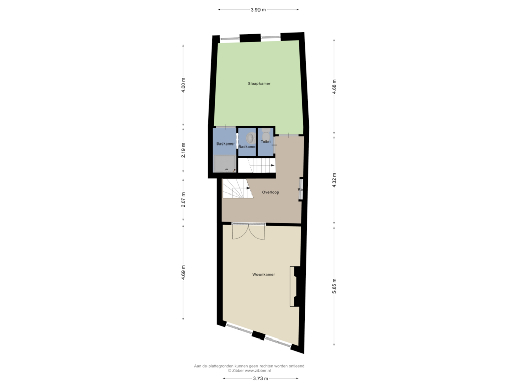 Bekijk plattegrond van Eerste Verdieping van Nieuwstad 41