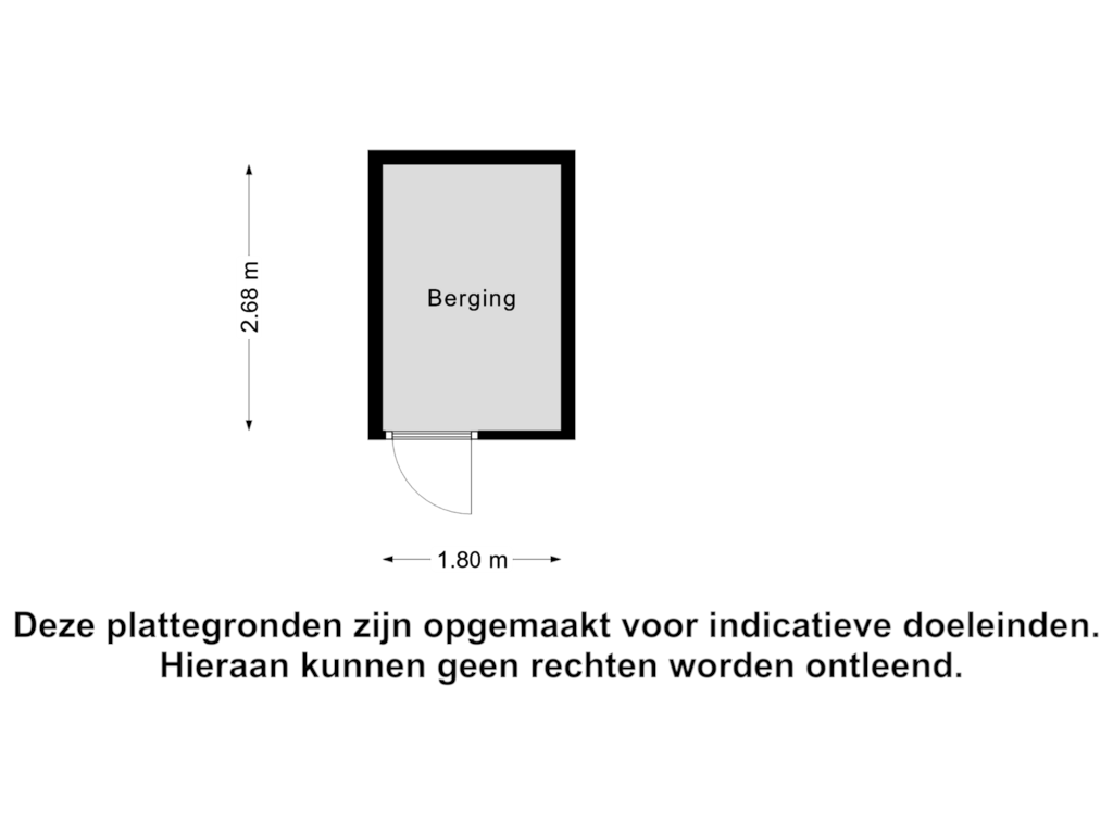 Bekijk plattegrond van Berging van Curiestraat 117