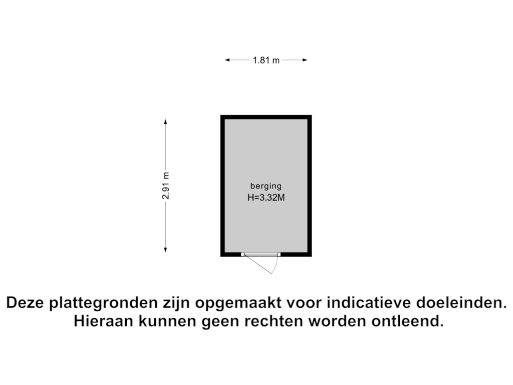 View floorplan of Berging of Velperweg 47-1006