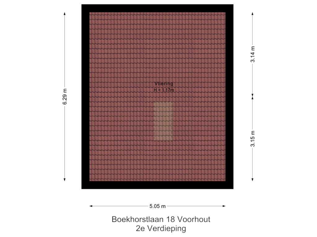 Bekijk plattegrond van 2e Verdieping van Boekhorstlaan 18