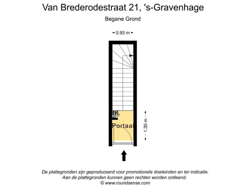 View floorplan of Begane Grond of Van Brederodestraat 21