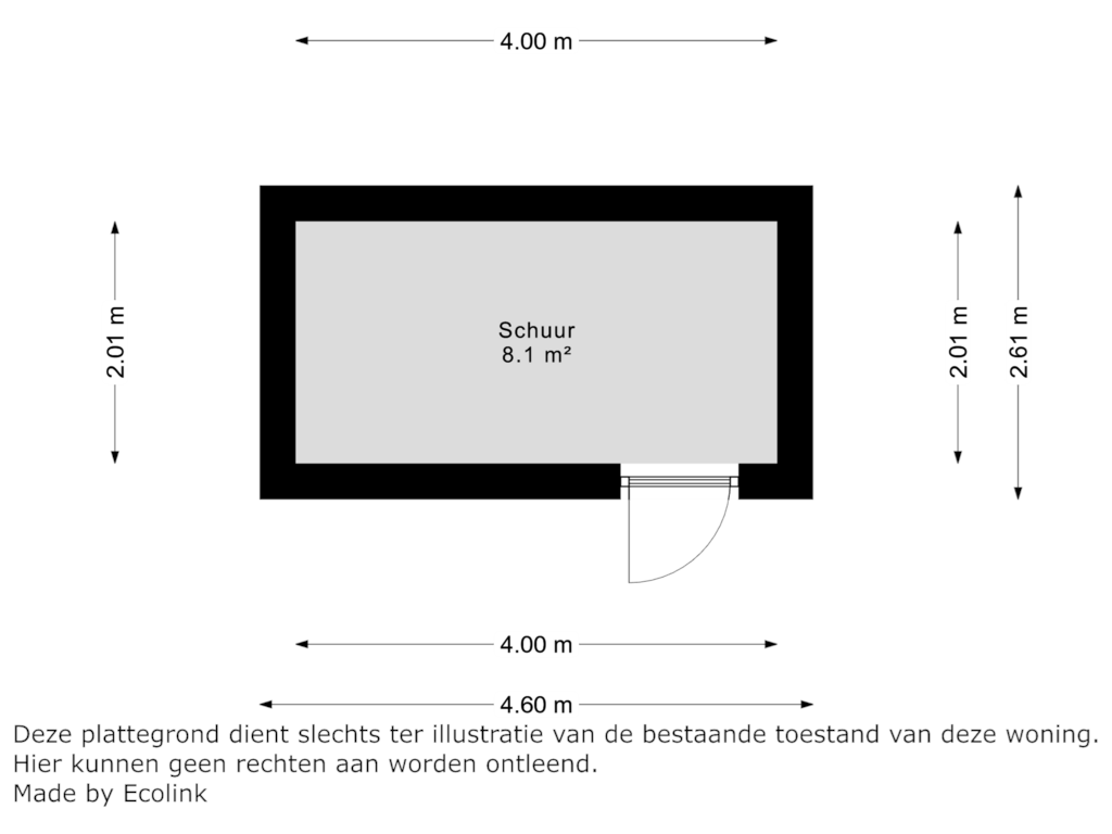 Bekijk plattegrond van schuur van Cruyshaag 69