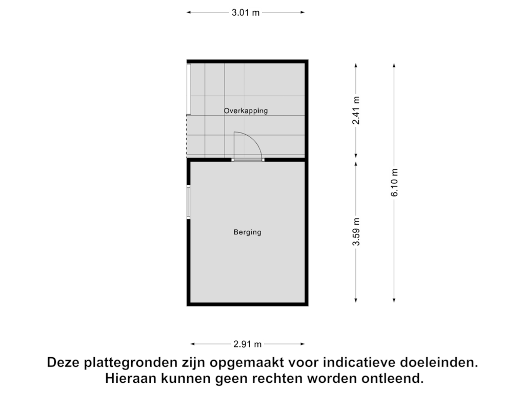 View floorplan of Berging of Rousseaustraat 7