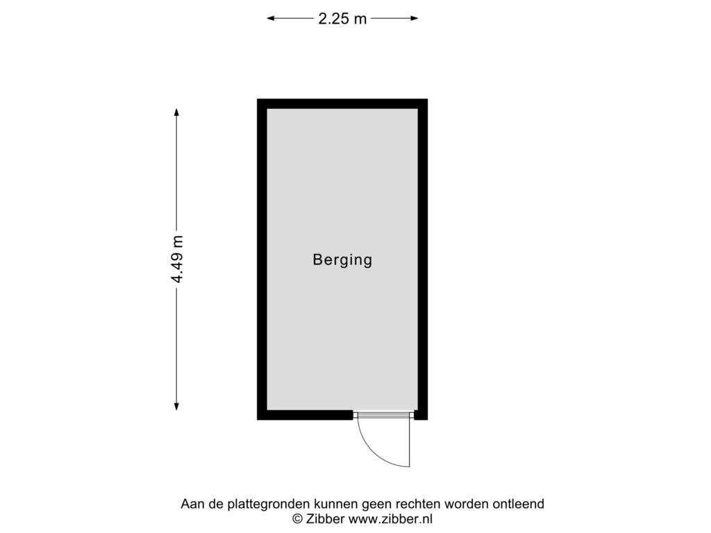 Bekijk plattegrond van Berging van Westpoint 158