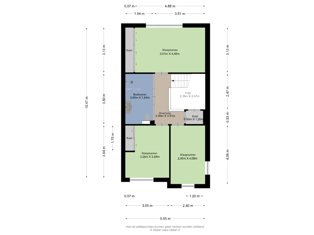 Bekijk plattegrond van Eerste Verdieping van Drieske 11