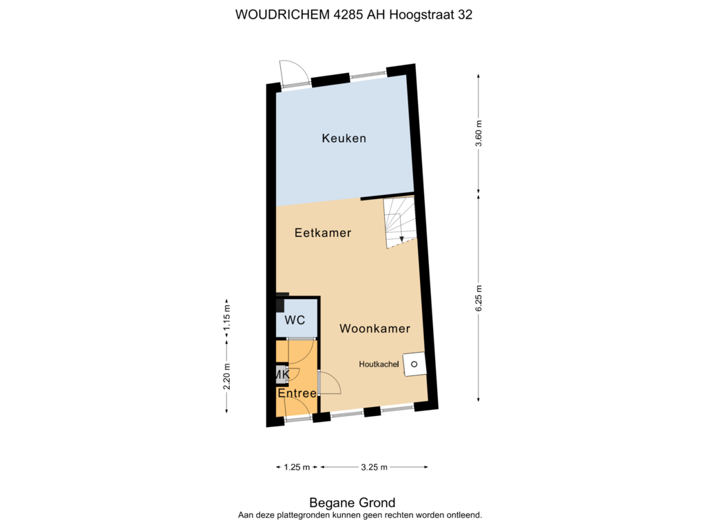 View floorplan of Begane Grond of Hoogstraat 32