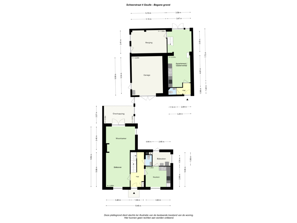 Bekijk plattegrond van Begane grond van Scheerstraat 4