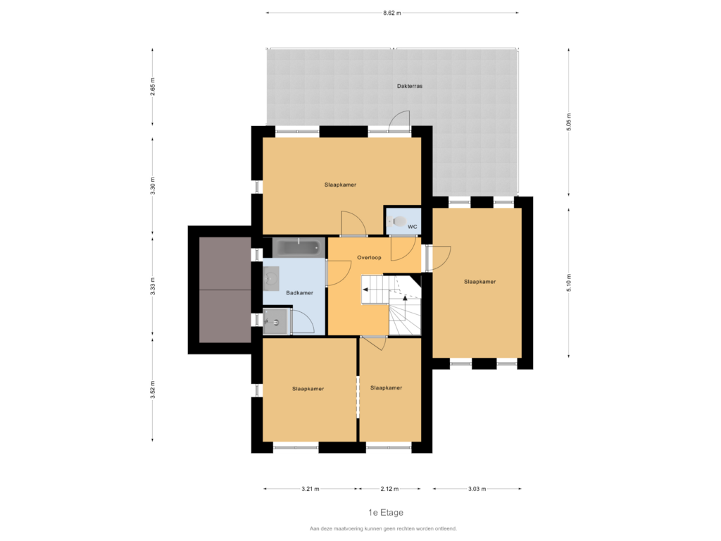 Bekijk plattegrond van 1e Etage van De Smidse 29