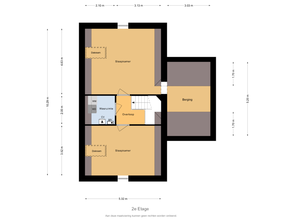 Bekijk plattegrond van 2e Etage van De Smidse 29