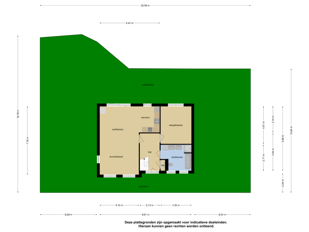 Bekijk plattegrond van Overzicht woning van Kleine Heistraat 16-K221