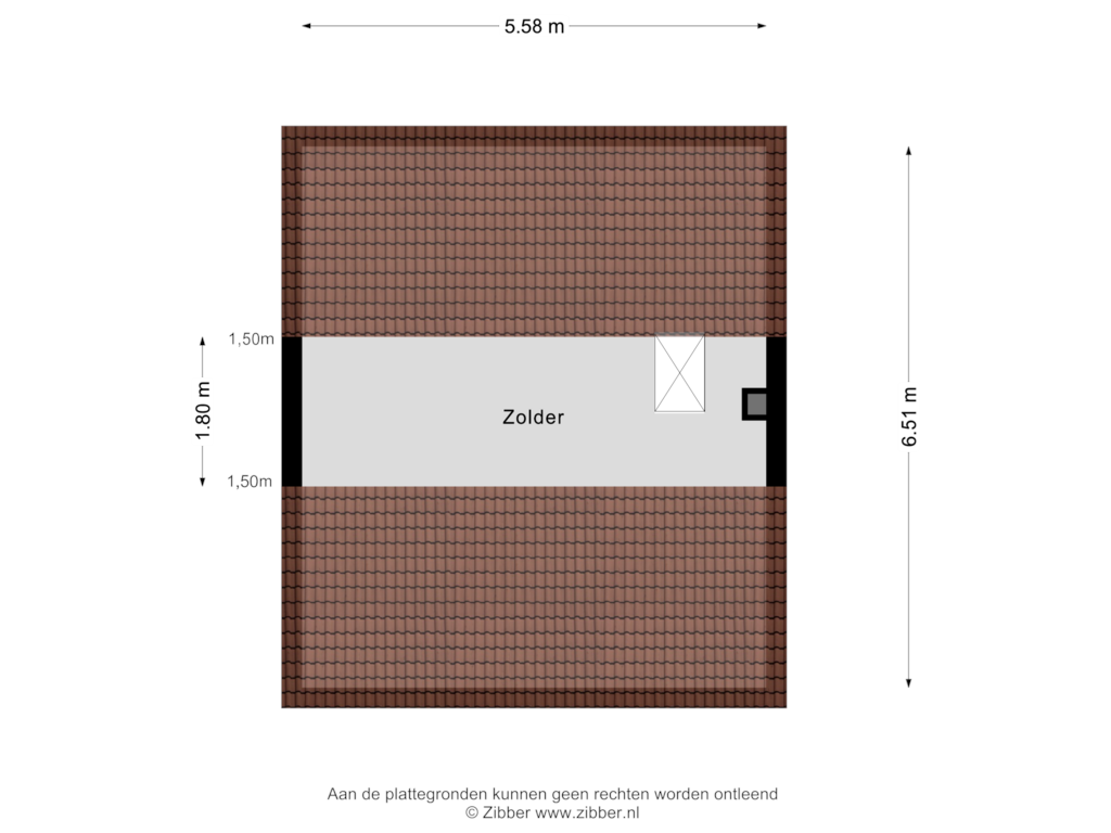 Bekijk plattegrond van Zolder van Couwervestraat 35