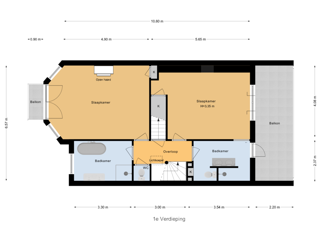 Bekijk plattegrond van 1e Verdieping van Burg. Dijckmeesterweg 25