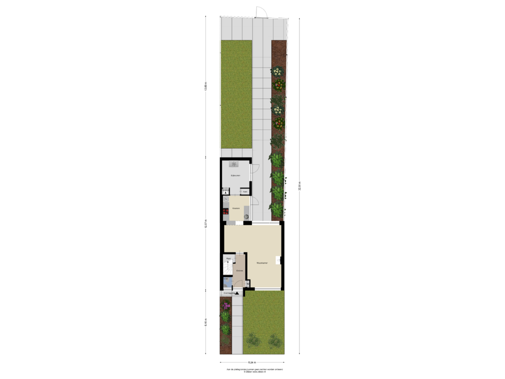 Bekijk plattegrond van Begane grond Tuin van Waddenstraat 12