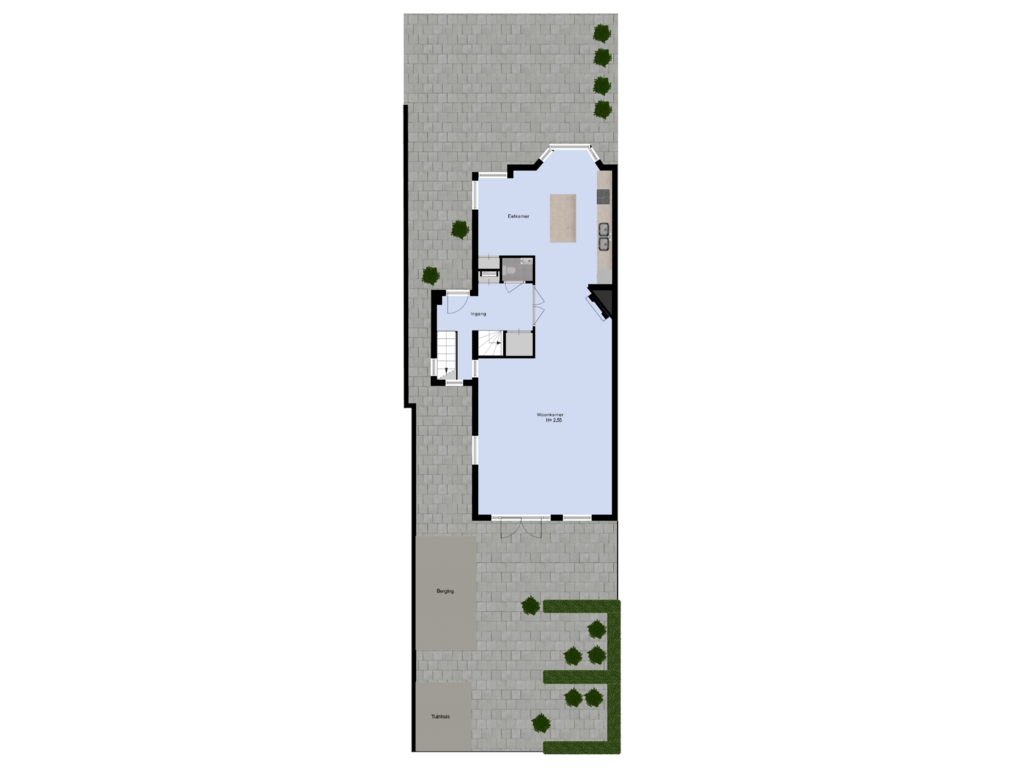 Bekijk plattegrond van Tuin van Langevelderweg 11-A