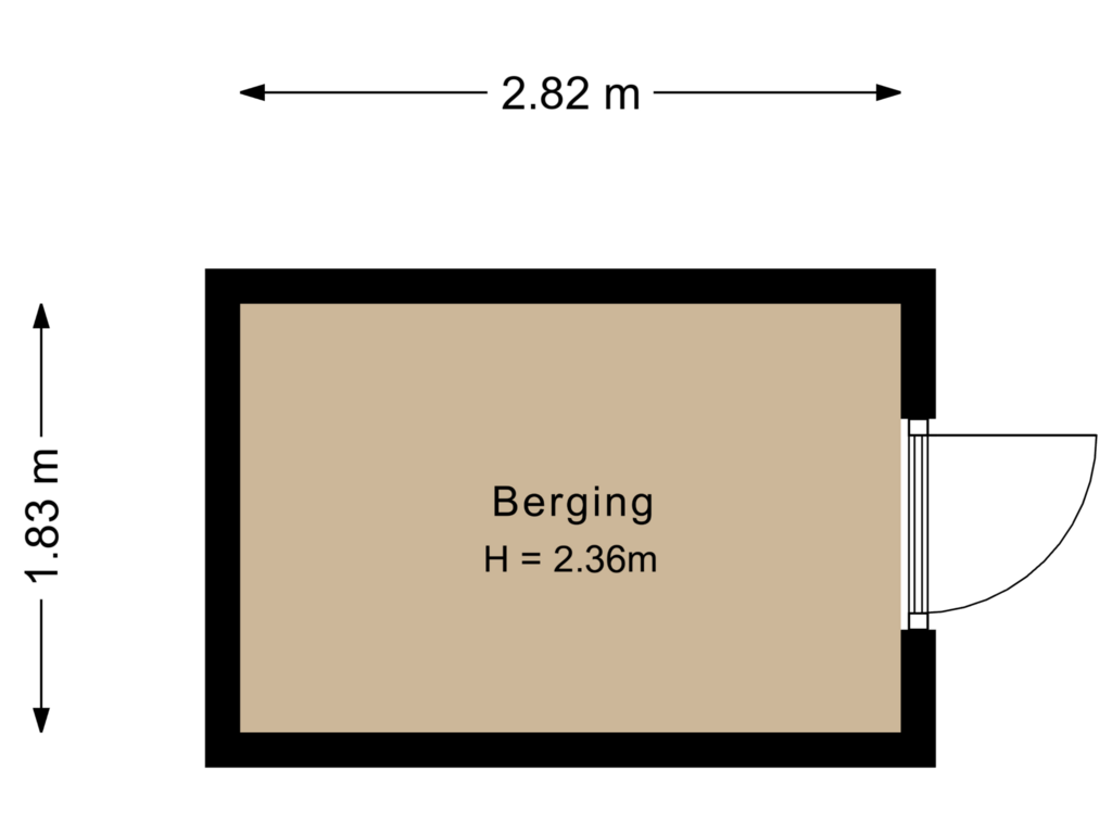 View floorplan of Berging of Binnenkant 18