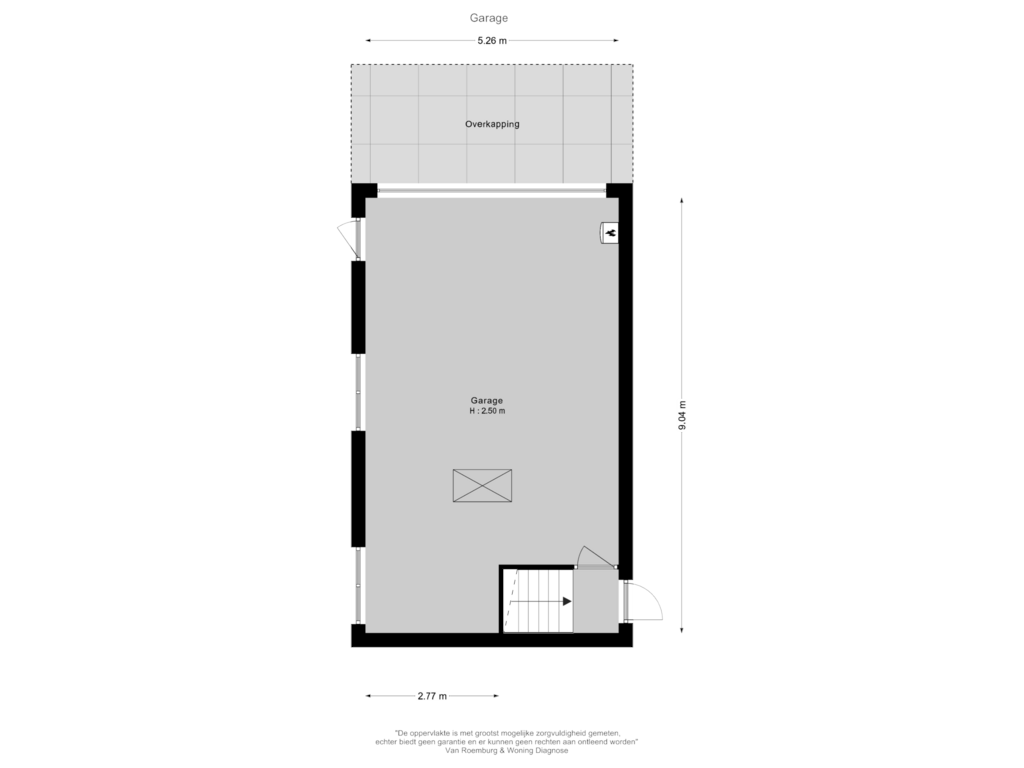 Bekijk plattegrond van Garage van Driestweg 10