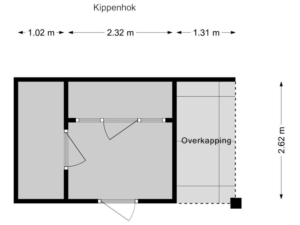 Bekijk plattegrond van Schuur van Driestweg 10