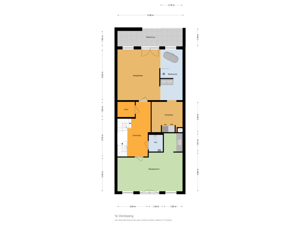 View floorplan of 1e Verdieping of Vaart ZZ 3