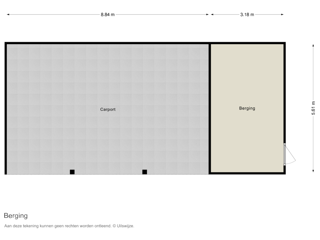 View floorplan of Berging of Vaart ZZ 3