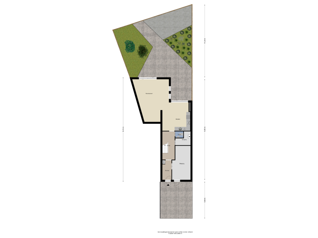 Bekijk plattegrond van Begane Grond (Tuin) van Schans 27