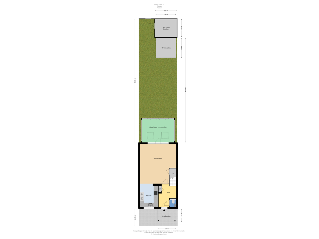 Bekijk plattegrond van Perceel van Lange Dreef 43