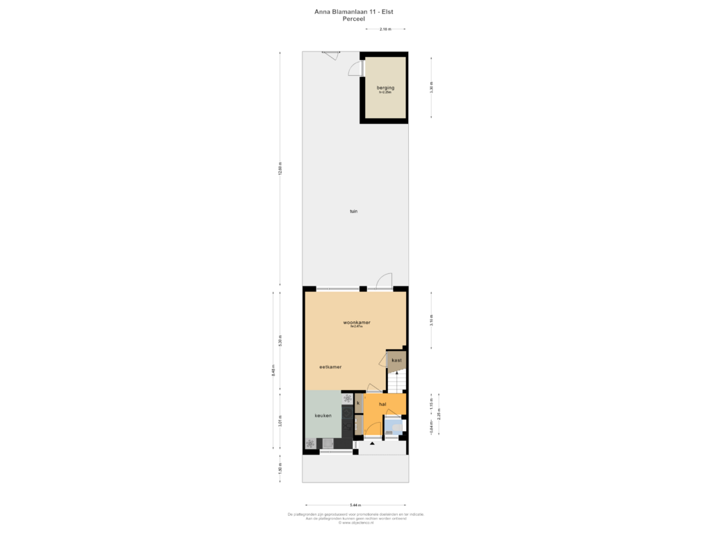 Bekijk plattegrond van PERCEEL van Anna Blamanlaan 11