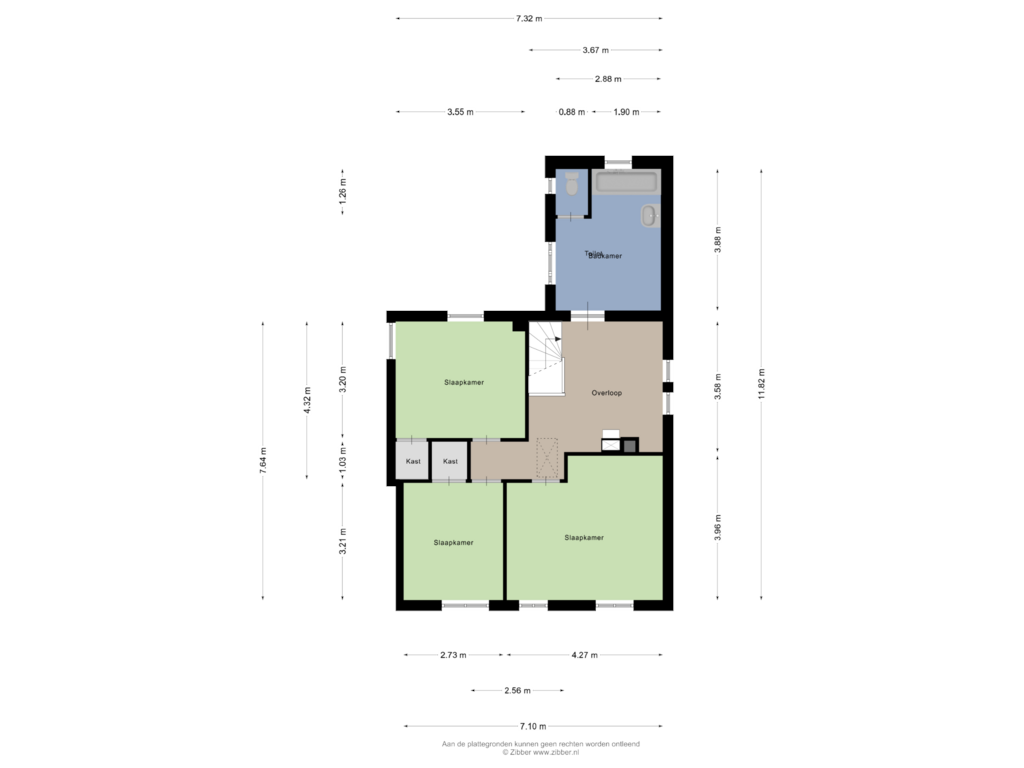 View floorplan of Eerste Verdieping of Plein 15