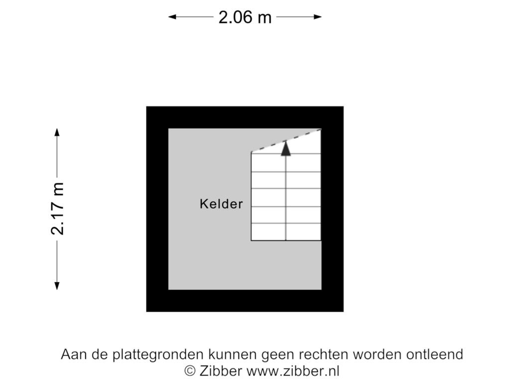 View floorplan of Kelder of Plein 15