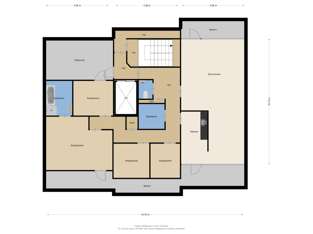 Bekijk plattegrond van Etage van Matissepassage 88